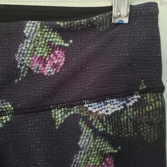 Lululemon Wunder Under  Size 6 Garden Party Floral Black Yoga  Pants - Picture 7 of 11